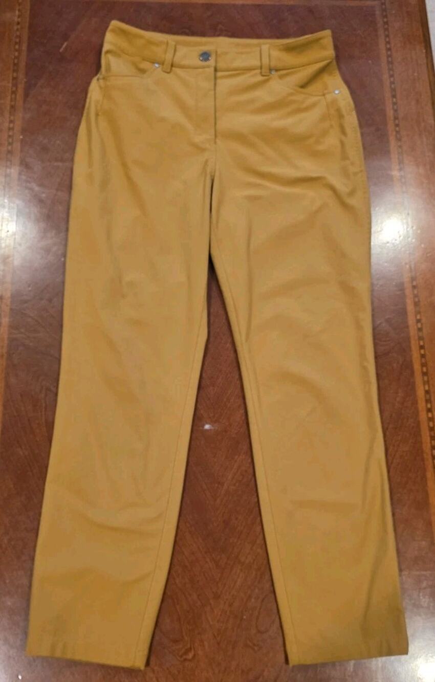 Lululemon Warpstreme City Sleek Burnt Orange 5 Pocket 7/8 Pant Size 6 LW5CZIS